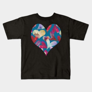Boho Watercolor Painted Hearts | Cherie's Art(c)2021 Kids T-Shirt